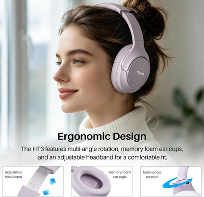 Hybrid ANC Over-Ear Wireless Headphones – 90H Playtime
