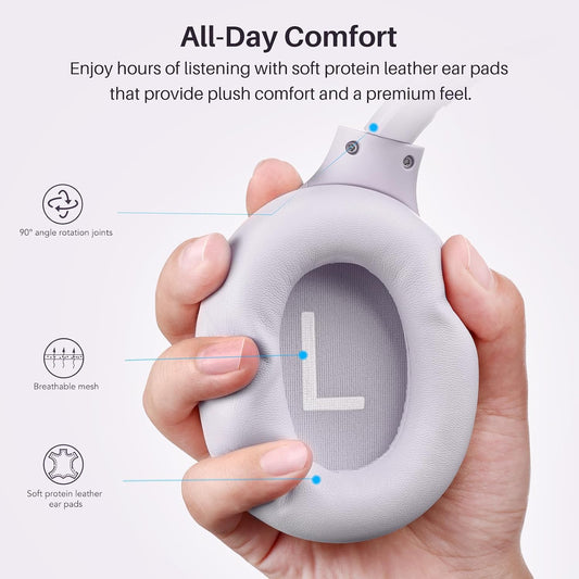 Hybrid ANC Over-Ear Wireless Headphones – 90H Playtime
