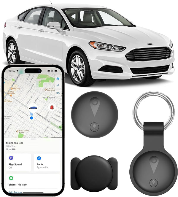 Mini Car GPS Tracker for Apple Find My – Ultra-Slim, No Fees